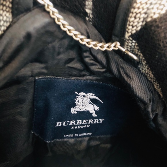 Burberry London Plaid Checkered Hooded Wool Duffle Coat - Picture 6 of 10